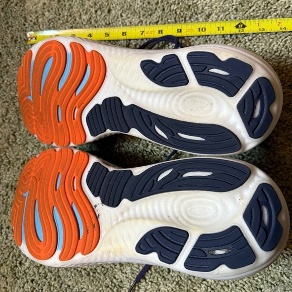 Brooks Glycerin 22 men 13 running shoes blue w/ orange trim used 10 days - Picture 5 of 8